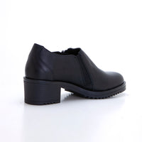 Valerias 2320 Zapato abotinado con cremallera negro.