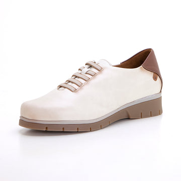 Valerias 2385 Zapato sport con elásticos beig.