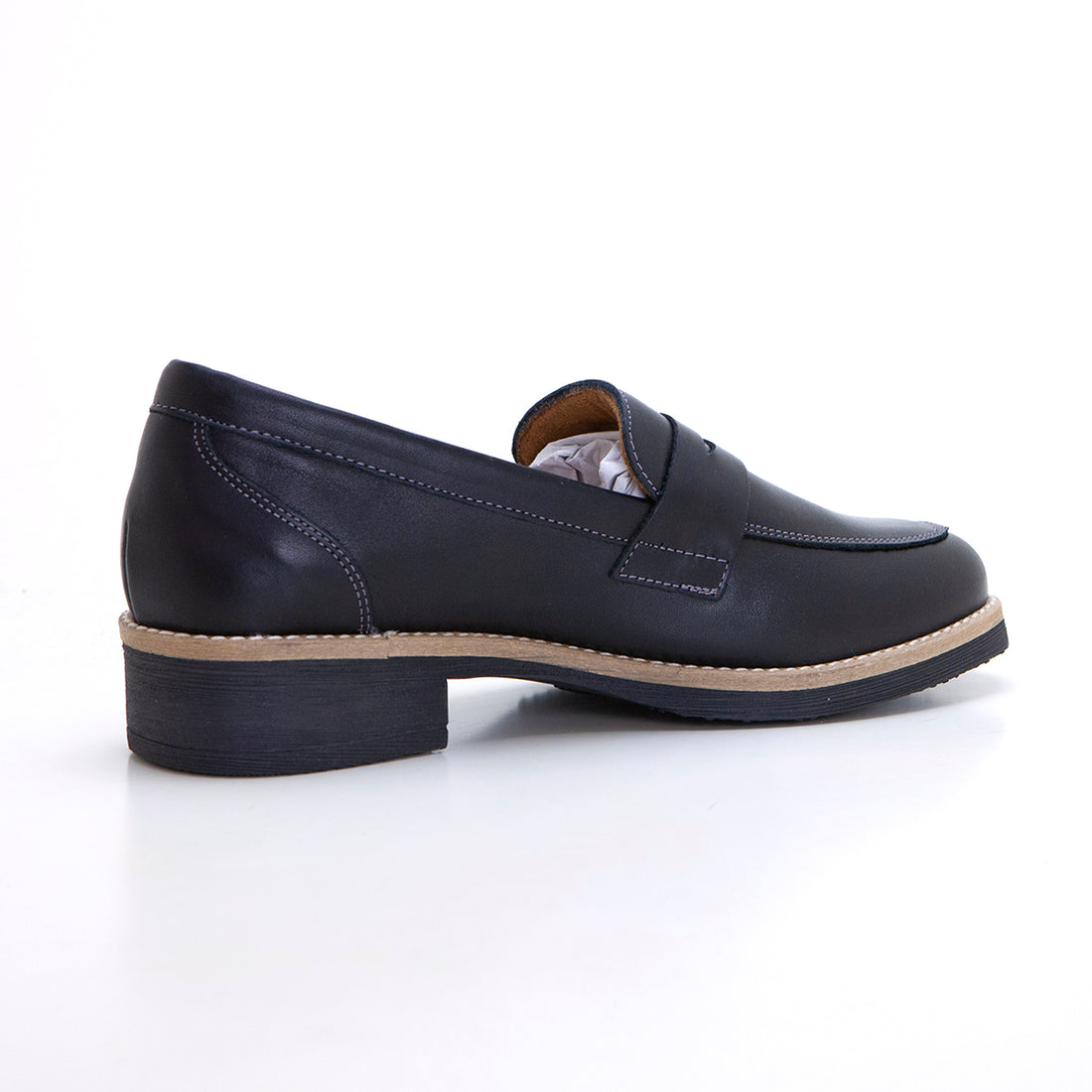 Valerias 2393 Mocasín plano mujer negro.
