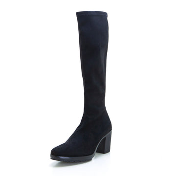 Miss Elastic 78018 Bota tipo antelina adaptable negro