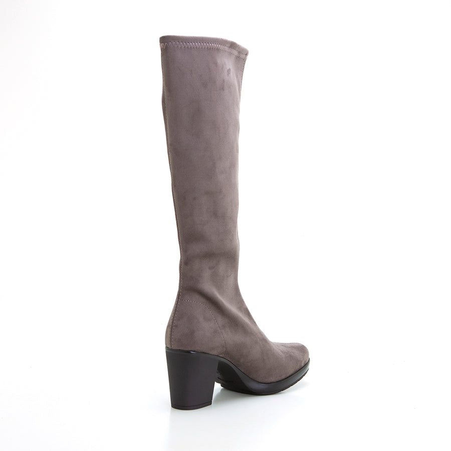 Miss Elastic 78018 Bota tipo antelina adaptable taupe