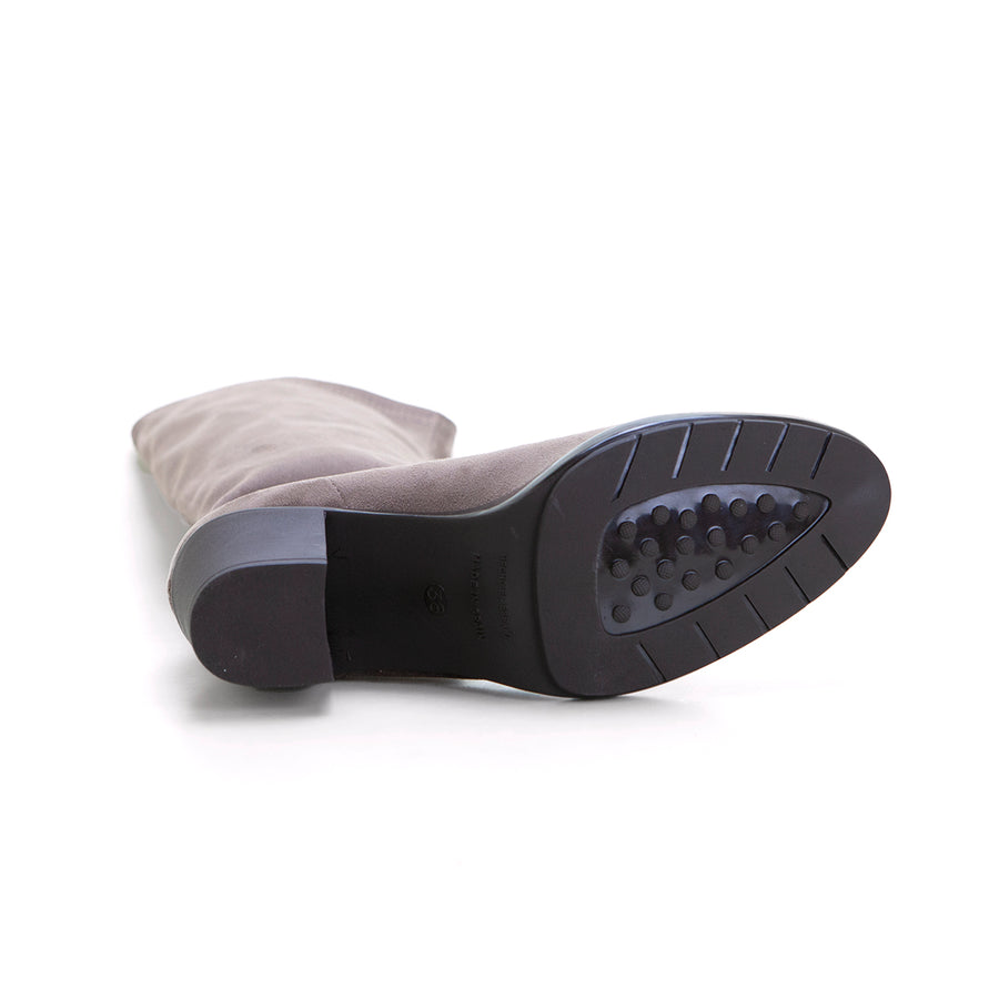Miss Elastic 78018 Bota tipo antelina adaptable taupe