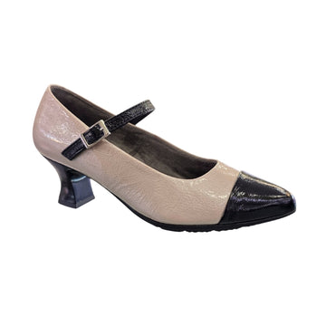 Zapatos tacón Pitillos 10851 piedra puntera negro