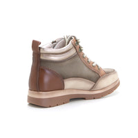 Treintas 4460 Bota sport cremallera y cordones taupe.