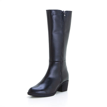 Treintas 1309 Bota con gemelo elástico negro.