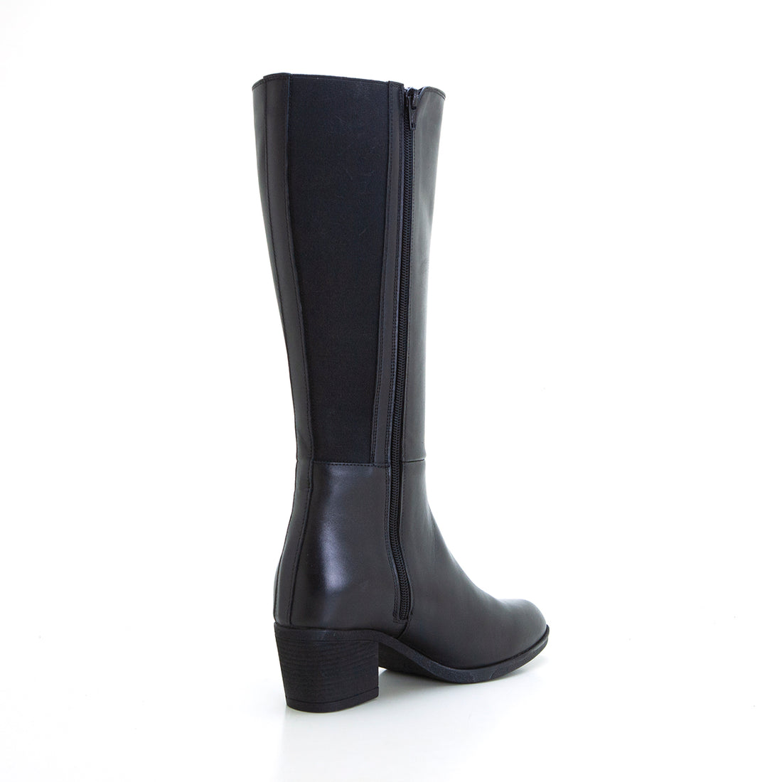 Treintas 1309 Bota con gemelo elástico negro.