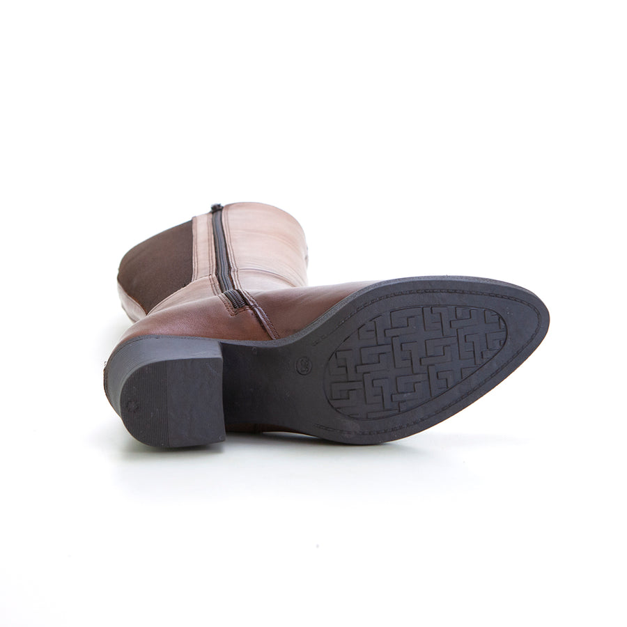 Treintas 1309 Bota con gemelo elástico cuero.