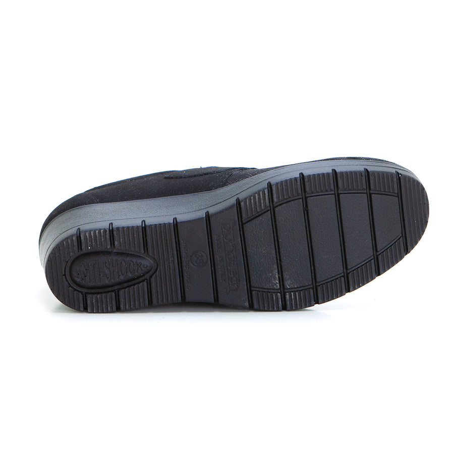Fly Flot 18T934X Zapato adaptable cuña velcro negro