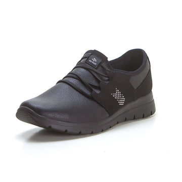 Fly Flot 27T18NX Zapato sport con cordones elásticos negro