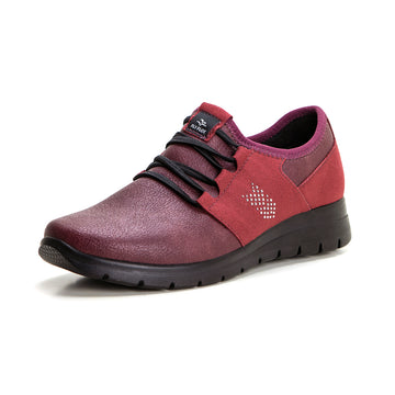 Fly Flot 27T18NX Zapato sport con cordones elásticos granate