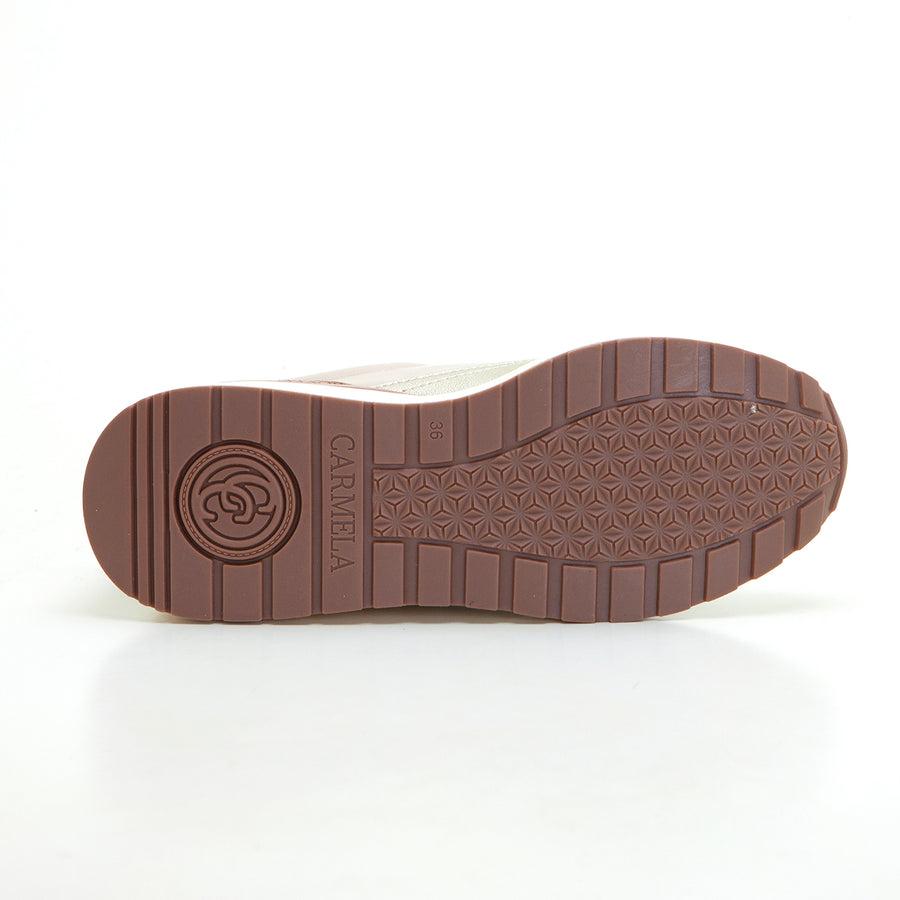 Carmela 16244201 Zapatilla cremallera beige