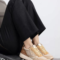 Carmela 16244201 Zapatilla cremallera beige