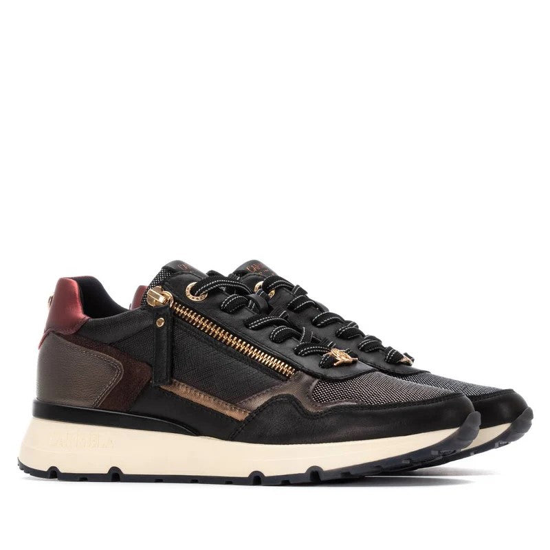 Carmela 16251702 Zapatilla cremallera negro