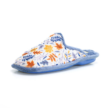 BioRelax 4538 Zapatilla de estar por casa hojas azafata.