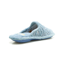 BioRelax 4633 Zapatilla de estar por casa destalonada bordado oceano.