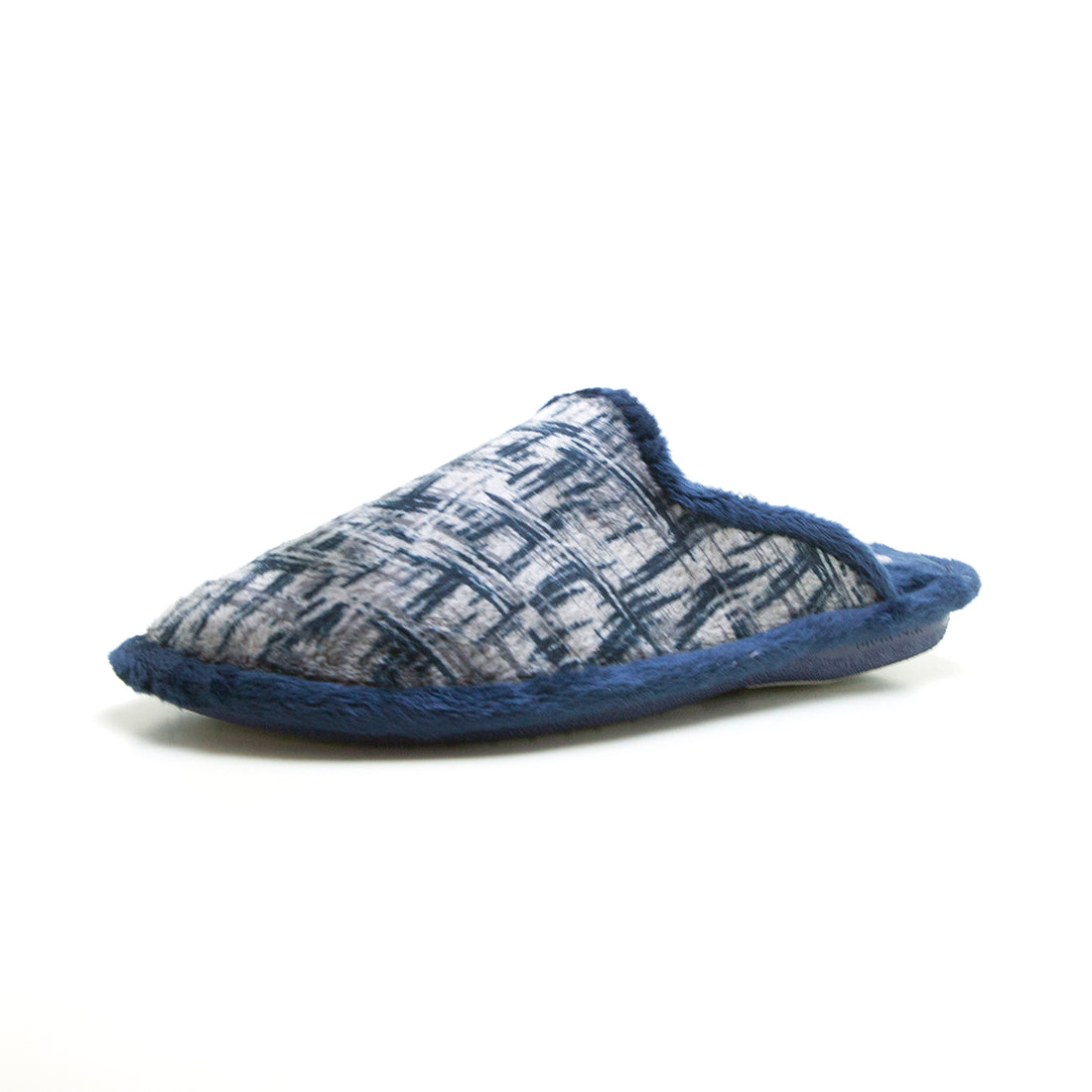 BioRelax 1470 Zapatilla de estar por casa jaspeado marino.