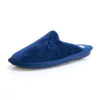 BioRelax 1400 Zapatilla de estar por casa destalonada rombos marino.