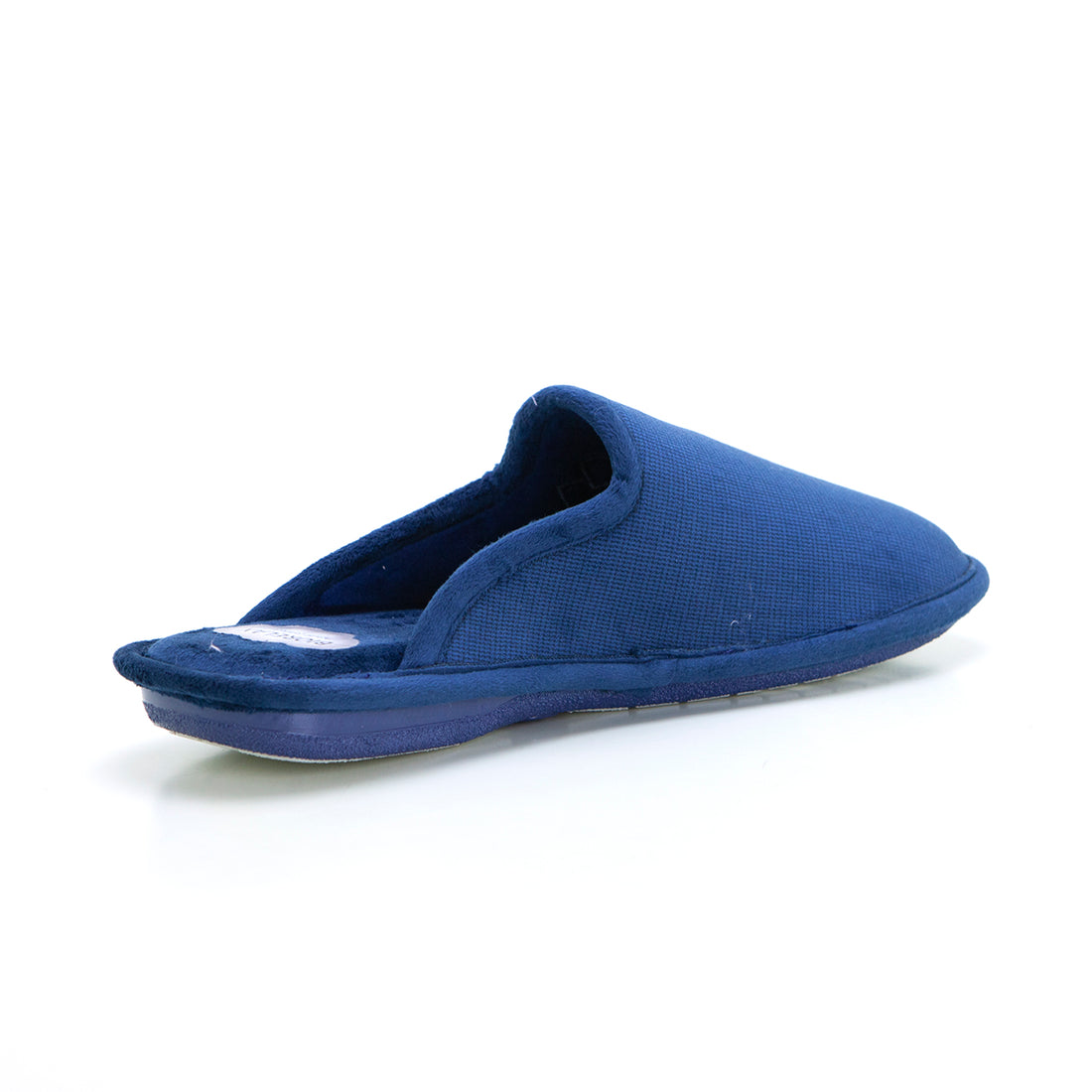 BioRelax 1400 Zapatilla de estar por casa destalonada rombos marino.