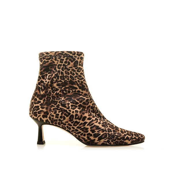Mustang 59671 Botin antelina leopardo tacón fino