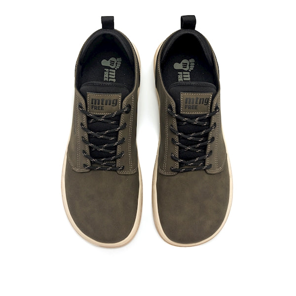 Mustang 84804 Zapatilla Barefoot con cordones kaki.