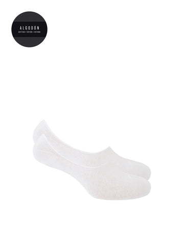 Punto Blanco 1344100 Pack de 2 calcetines invisibles blanco.