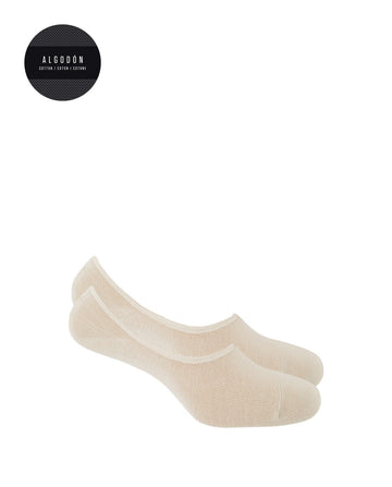 Punto Blanco 1344100 Pack de 2 calcetines invisibles beig.