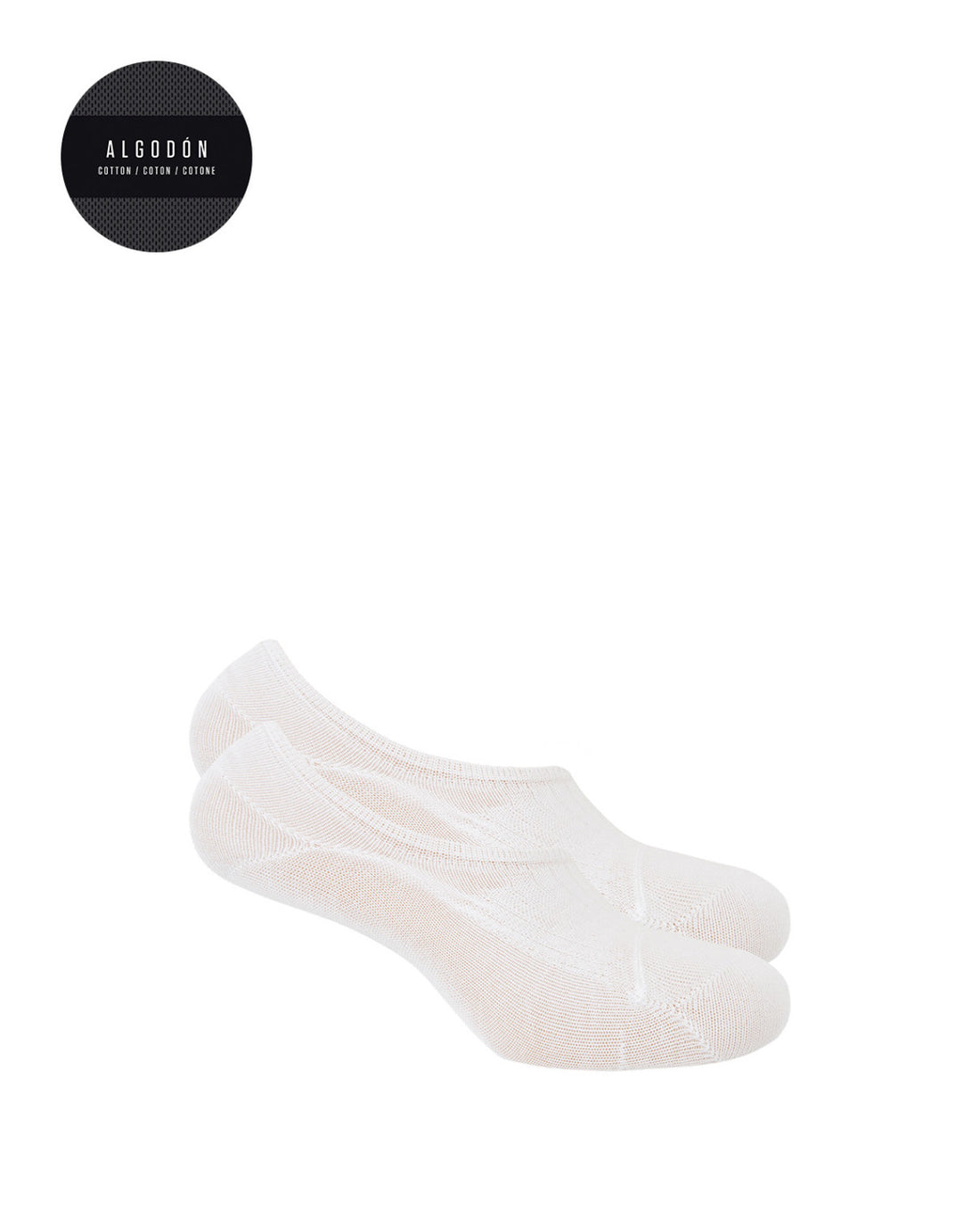 Punto Blanco 1344600 Pack de 2 calcetines invisibles blanco.
