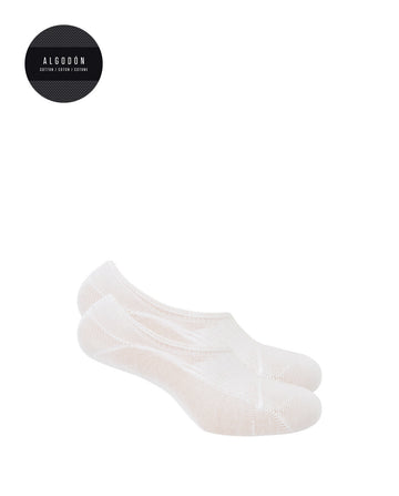 Punto Blanco 1344600 Pack de 2 calcetines invisibles blanco.