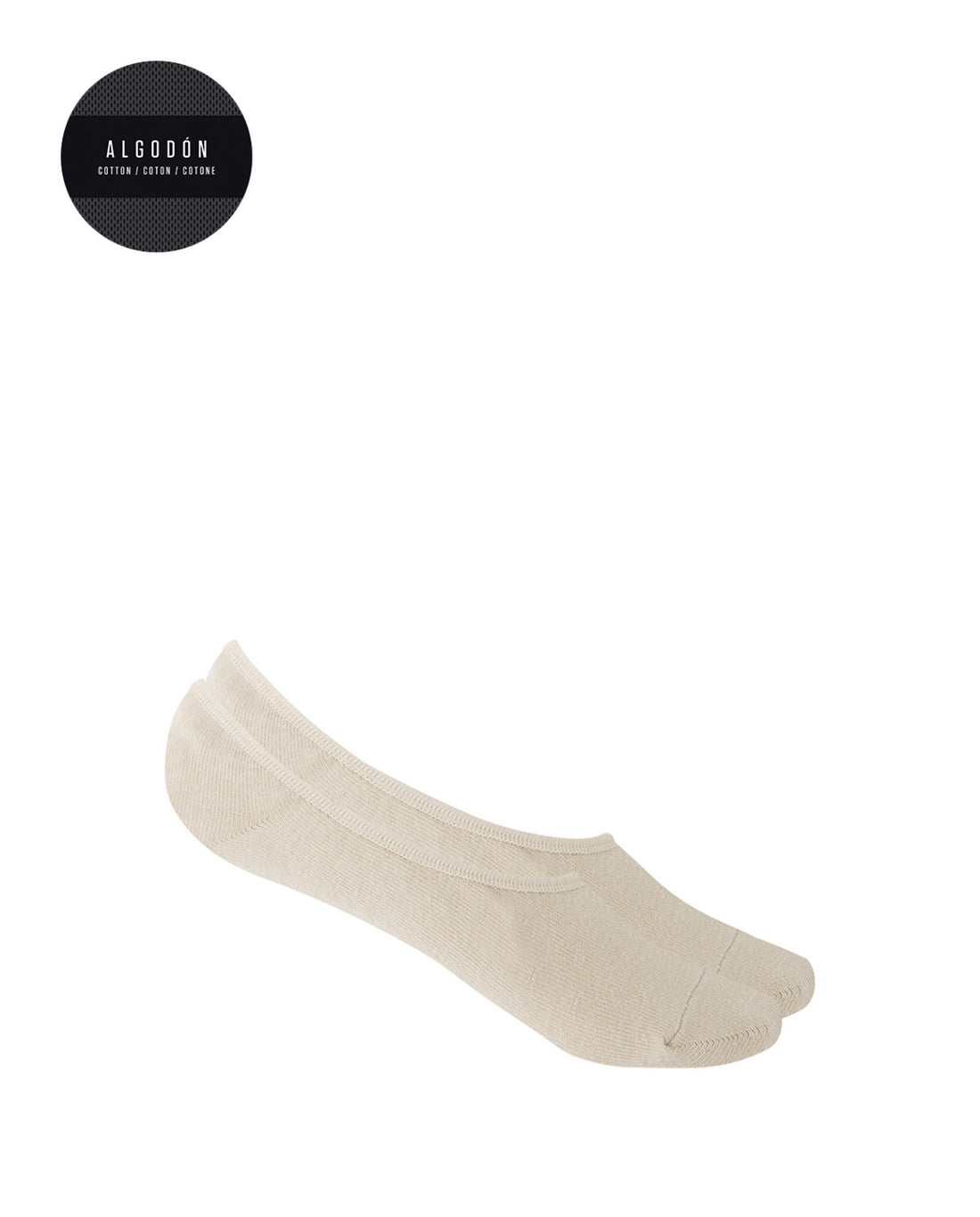 Punto Blanco 1544100 Pack de 2 calcetines invisibles beig.