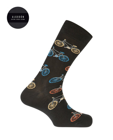 Punto Blanco 73909 Calcetines de algodón bicicletas negro.
