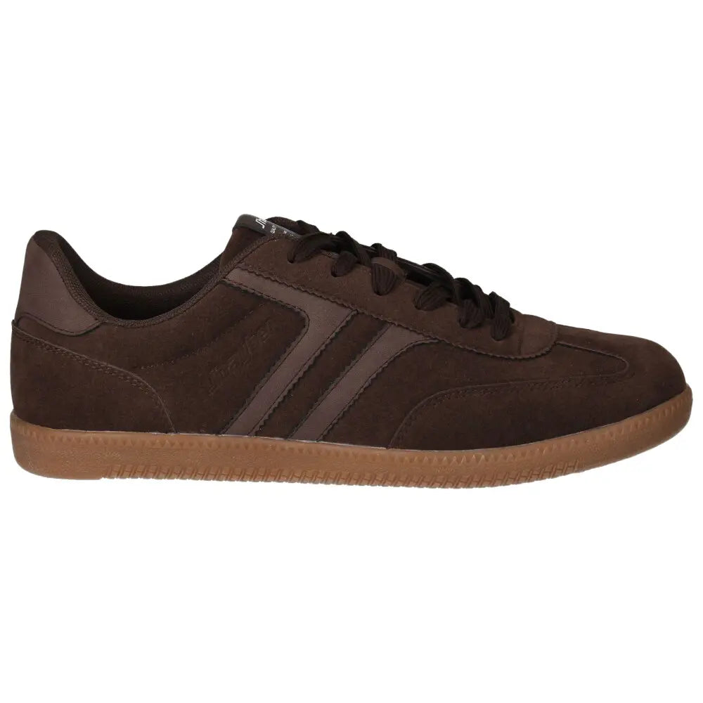 Jhayber Chantada Zapatilla hombre retro marrón.
