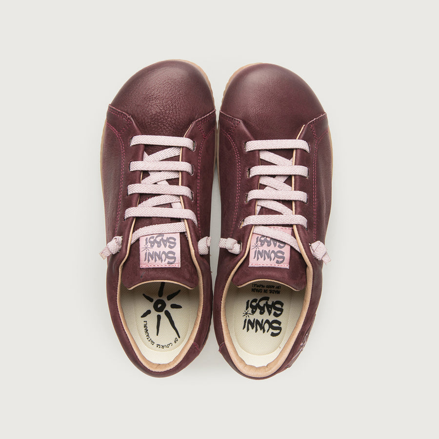 Sunni Sabbi Nantai Zapato Sport nobuck elásticos burdeos.