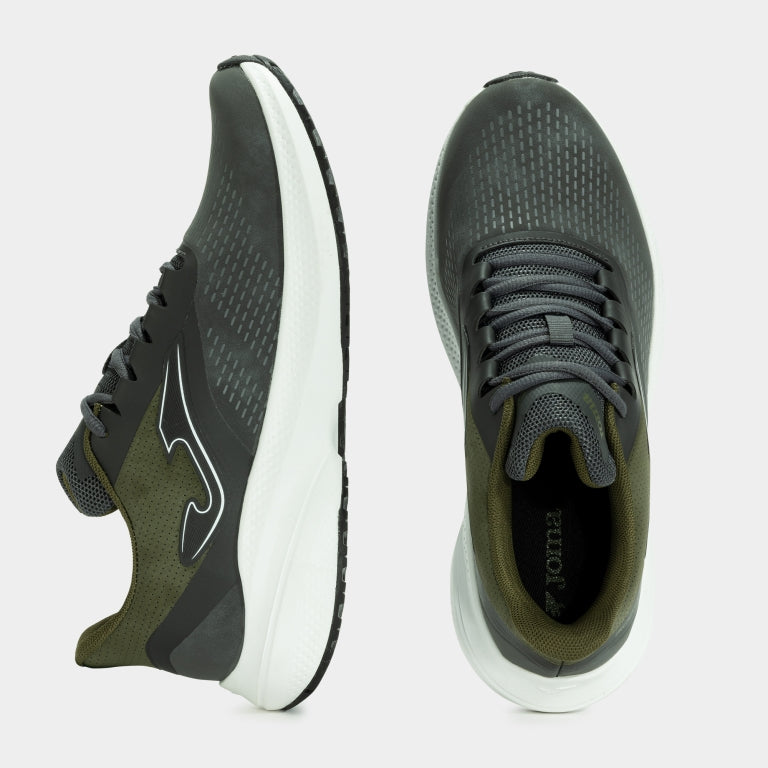 Joma Rodio Deportivo running casual verde negro.