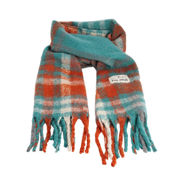 Pepe Moll 252810 Bufanda cuadros turquesa.