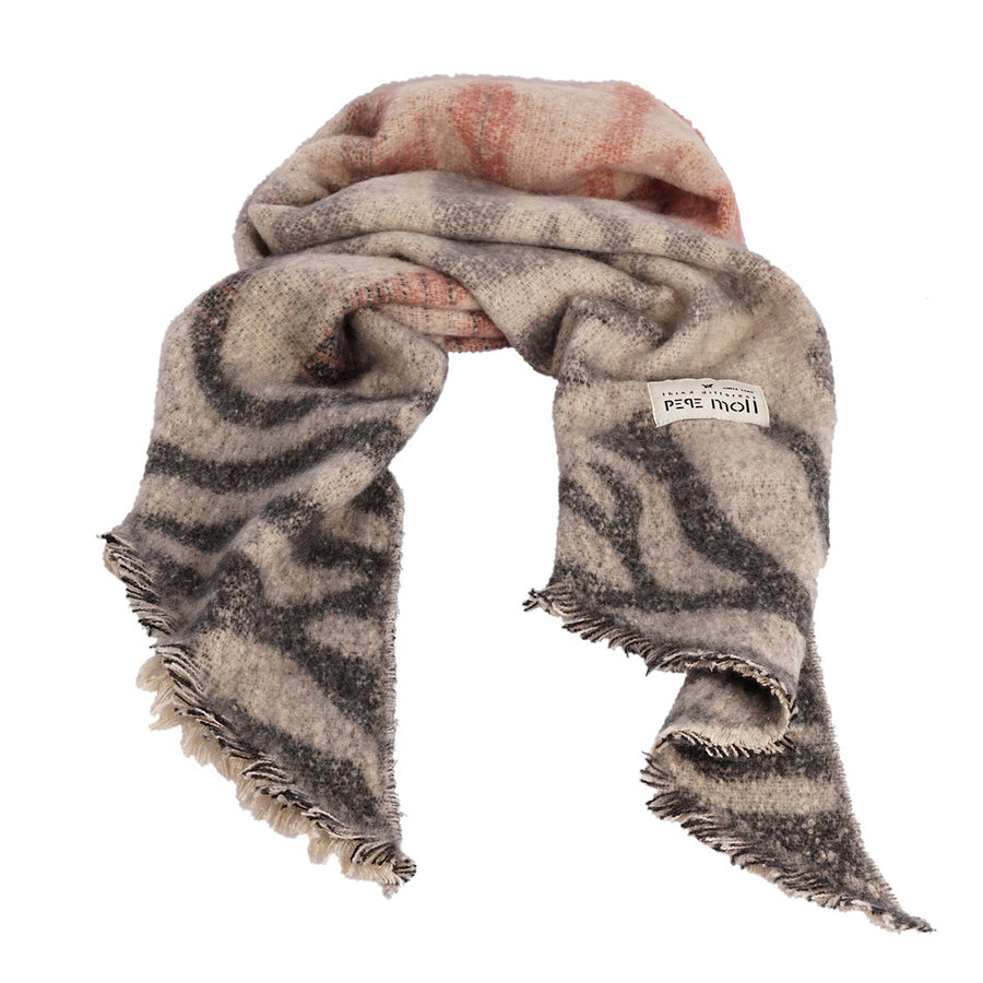 Pepe Moll 252820 Bufanda estampado gris rosa