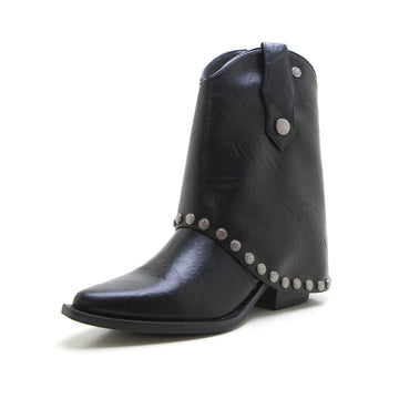 Isteria 592 Botín campero solapa intercambiable negro