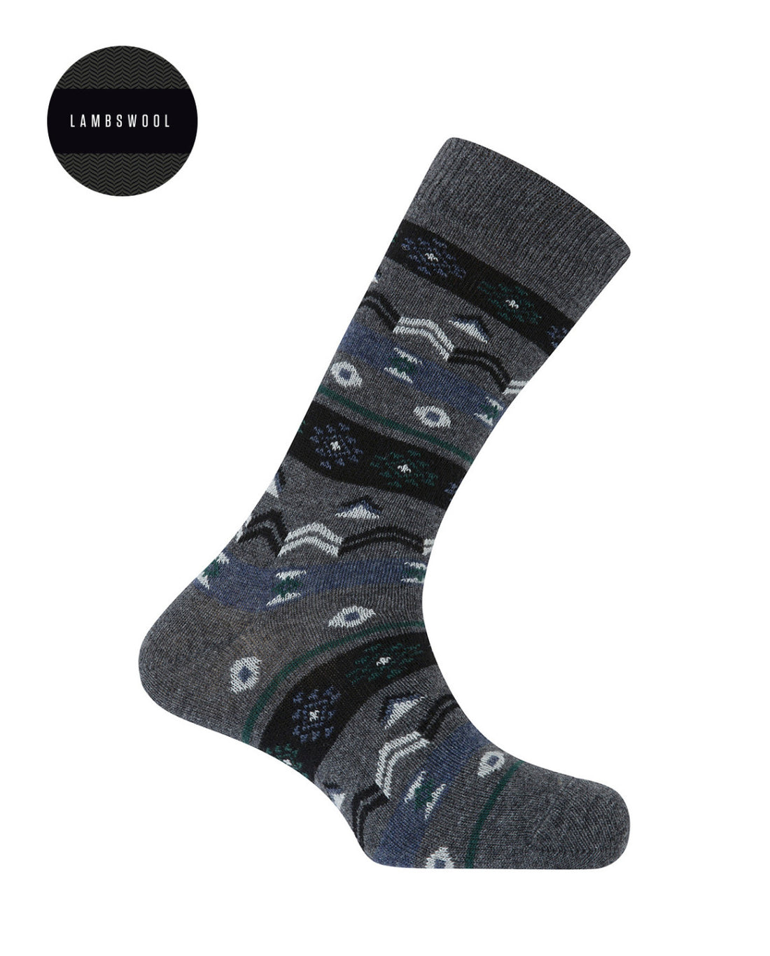 Punto Blanco 7705410 Calcetines de lambswool cenefas gris