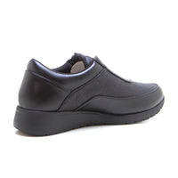 Treintas L4455 Zapato deportivo cremallera Lycra negro