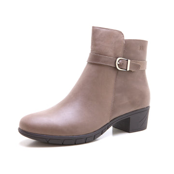Treintas 4208 Botín tacón medio hebilla taupe
