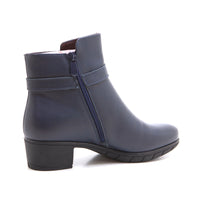 Treintas 4208 Botín tacón medio hebilla marino