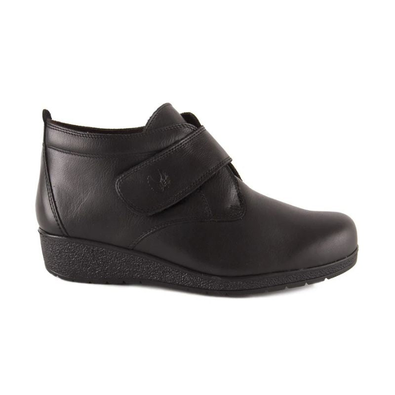 Pie de Ángel 7546 Botín confort con velcro negro