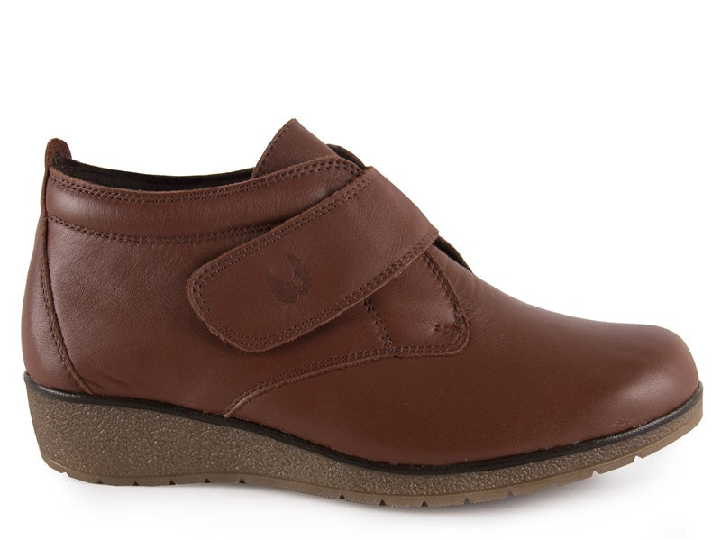 Pie de Ángel 7546 Botín confort con velcro cuero