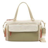 Mariamare Miras bolso crema kaki multibolsillos