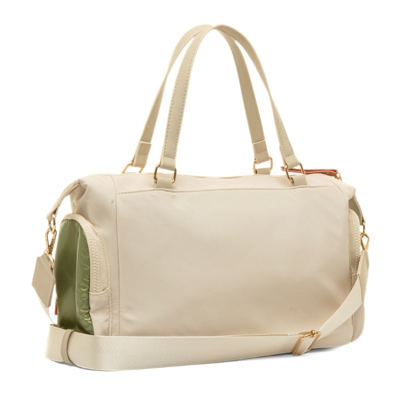 Mariamare Miras bolso crema kaki multibolsillos