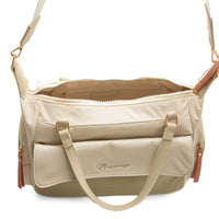 Mariamare Miras bolso crema kaki multibolsillos