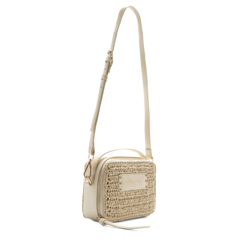 Mariamare Sabal bandolera beige rafia