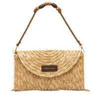 Mariamare Socha clutch rafia natural