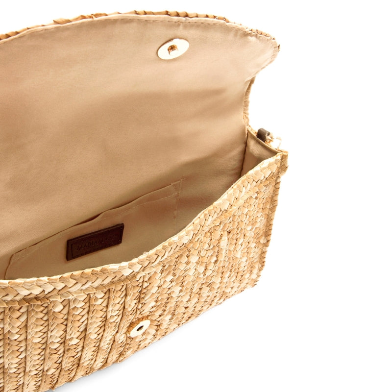 Mariamare Socha clutch rafia natural
