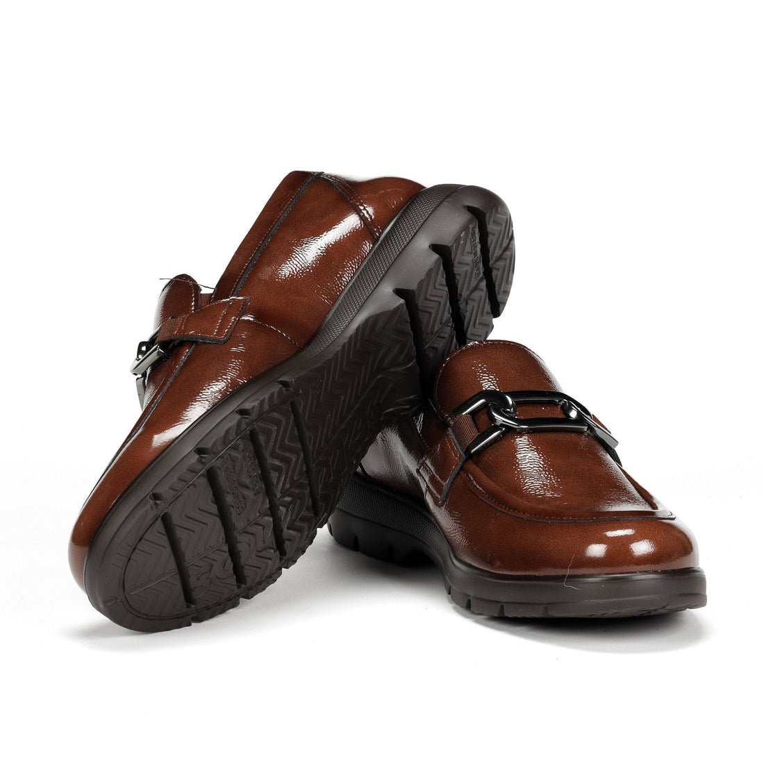 Fluchos Gladis F1794 Mocasín charol cuero mujer