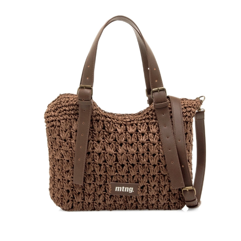 Mustang Hilo bolso moka rafia